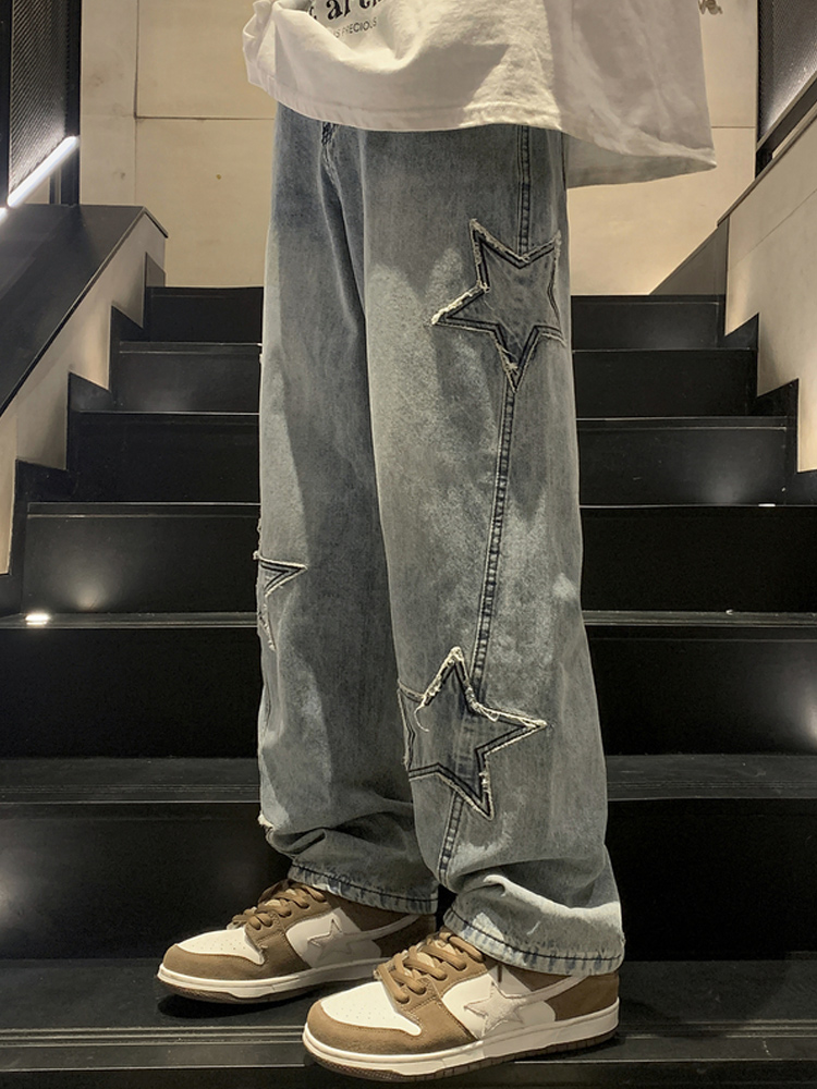 Jeans amples à jambes droites  - Streetwear Brand Denim avis et prix